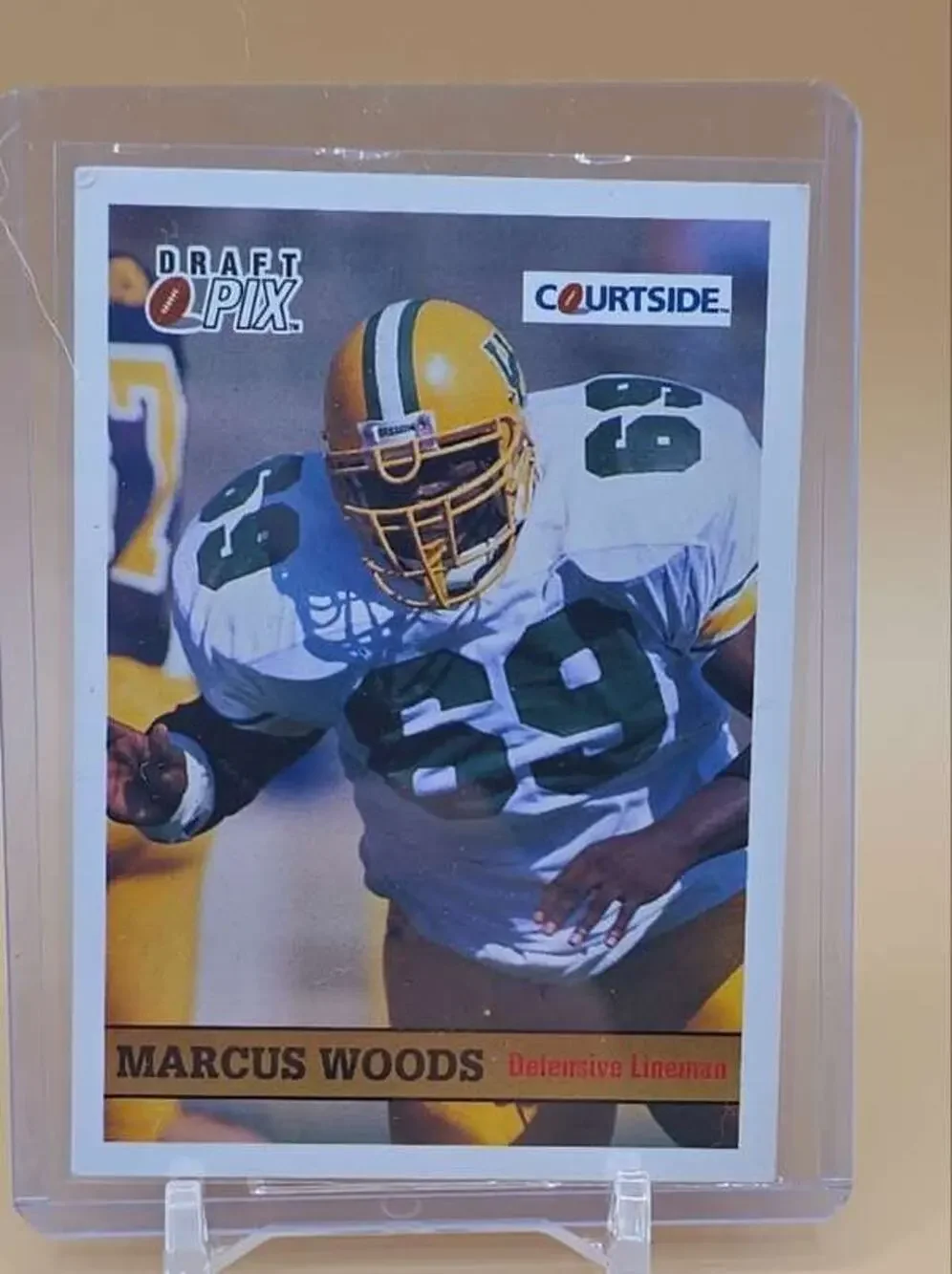 1992 Courtside Draft Pix #131 Marcus Woods Card